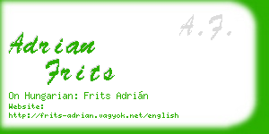 adrian frits business card