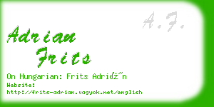 adrian frits business card